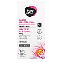 Bodynatur banda depilatoria corporal piel sensible 16 ud.