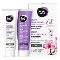Bodynatur crema decolorante almendra 2 x 50 ml.
