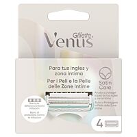 Gillette Venus recambios ingles y zona íntima 4 ud