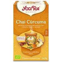 Yogi Tea infusión chai y cúrcuma 17 ud