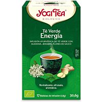 Yogi Tea infusión té verde energía 17 ud