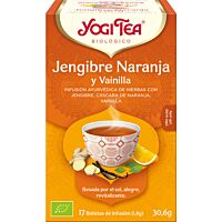 Yogi Tea infusión jengibre y naranja 17 ud