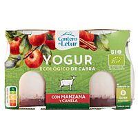 Cantero de Letur yogur de cabra manzana y canela eco 2 x 125 g