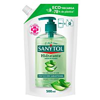 Sanytol jabón de manos hidratante  aloe vera y té 500 ml