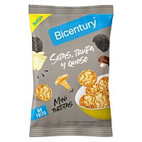 Bicentury tortitas de maiz y mini setas, trufa y queso 70 g