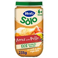 Hero Baby tarrito arroz con pollo 235 g