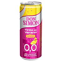 Don Simón tinto de verano con limón sin azúcar 330 ml