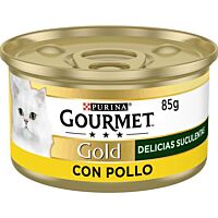 Gourmet Gold gato delicias de pollo 85 g