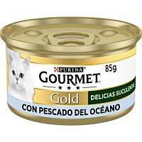 Gourmet Gold gato delicias de pescado del Oceano 85 g