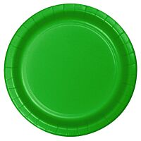 Karibou plato cartón verde 22 cm 10 ud