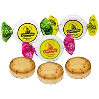 Mantecados tropicales (piña, mango y platano)