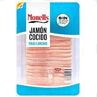 JAMON COCIDO MONELLS FINAS LONCHAS 210 G