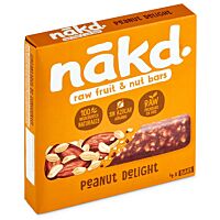 Nakd barritas de delicia de cacahuete 4 x 140 g