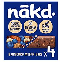 Nakd barritas de arándanos 4 x 140 g