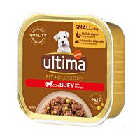 Ultima dog tarrina mini adulto buey 150 g.