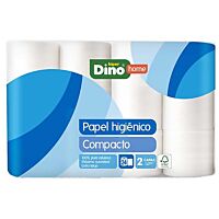 HiperDino papel higiénico compact 2 capas 24 ud