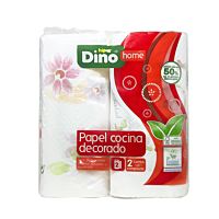 HiperDino rollo cocina decorado 2 capas 2 ud