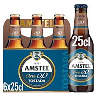 Amstel Oro 0,0 % cerveza tostada 6 x 25 cl AMSTEL ORO 0,0%