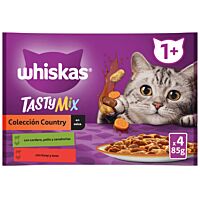 Whiskas gato tasty mix country 4 x 85 g