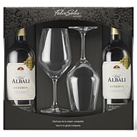 Viña Albali gran reserva 2x75cl + 2 copas