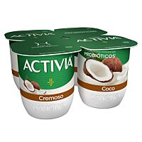Danone Activia sabor coco  4 x 120 g