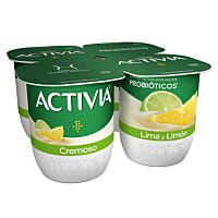 Danone Activia sabor lima y limón  4 x 120 g
