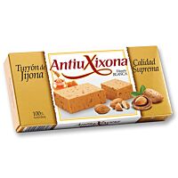 Antiu Xixona turrón suprema Jijona etiqueta blanca 150 g