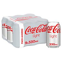 Coca-Cola refresco de cola light 9 x 33 cl COCA COLA