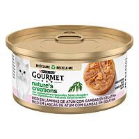 Gourmet nature creations gato atún y gambas 85 g