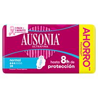 Ausonia compresas alas normal 24 ud