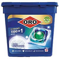 Oro detergente todo en uno cápsulas 20 lv