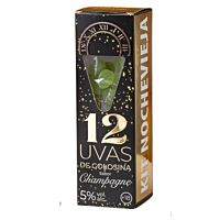 Uvas de gominolas con alcohol sabor champagne 12 ud