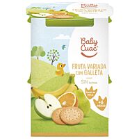 Baby Cuac papilla de fruta y galleta 2 x 200 g