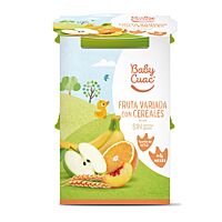 BabyCuac pure fruta y cereales 2 x 200 g