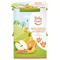 Baby Cuac pure de fruta y cereales 2 x 200 g