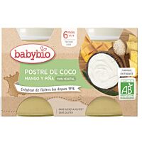 Babyeco postre vegano coco, mango y piña 2 x 130 g