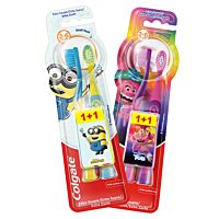Colgate cepillo de dientes extra suave Minions o Trolls para niños 2 - 6 años 2ud