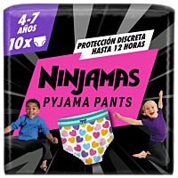 Dodot ninjamas incontinencia corazones talla 7 10 ud