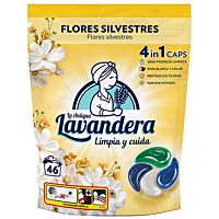 La Lavandera detergente cápsulas esencia floral 46 lv