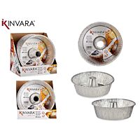 Set moldes aluminio flan / bizcocho grandre 2 ud KINVARA