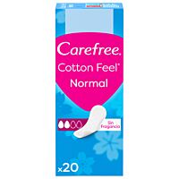 Carefree protegeslip algodón 20 ud