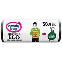 Handy bag bolsa basura reciclada 50 lt 10 uds