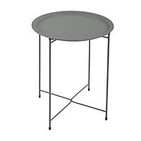 Cordelia mesa metal baja color gris 46 cm