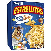 Nestlé Estrellitas cereales de trigo y maíz tostados con miel 270 g