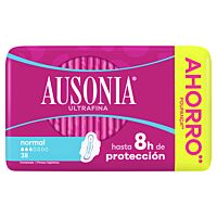 Ausonia compresa ultrafinas alas normal 38 ud