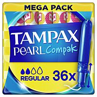 Tampax compak pearl tampones regular 36 ud