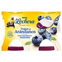 La Lechera yogur con arándanos 2 x 125 g