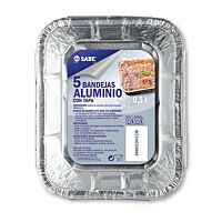 Ifa molde aluminio rectangular 0,5 l x 5 ud