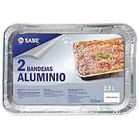 Ifa molde aluminio rectangular 2,2 l x 2 ud