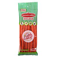 Miguelañez regaliz relleno de pica pica y fresa 200 g